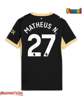 Manchester City Matheus Nunes #27 Tricou Fotbal Replică 2026-27 Femei Deplasare